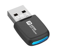 Richeyty Carte réseau USB WiFi 6 286 Mbps, adaptateur USB 802.11ax 2,4 GHz, contrôleur d'adaptateur LAN WiFi gratuit pour PC et ordinateur portable