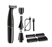 Richeyty Rasoir 4 en 1 pour zones intimes, rasoir pour femme, ligne de bikini, rasoirs sensibles, tondeuse à cheveux, tondeuse à barbe, B