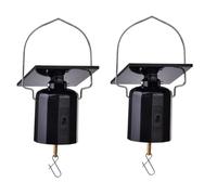 Richeyty Tourniquet à énergie solaire avec moteur solaire avec crochet, pas besoin de batteries, moteur rotatif suspendu pour extérieur, jardin, patio