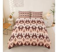 richhome Parure de Lit 200x200cm Boho Aztec Ensembles De Housses Couette Vacheboy L'ouest Sauvage Housse Couette Microfibre Southwestern Parure de Lit 2 Personnes avec 2 Taies d'oreiller