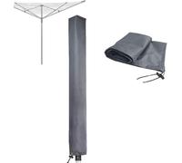 RICHIE Housse de protection imperméable avec fermeture éclair - 16 x 16 x 165 cm - Gris