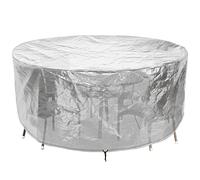 RICHIE Housse imperméable pour meubles de jardin - 250 x 90 cm - Pour table ronde et chaise - Transparent