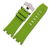 Richie strap ] Bracelet de montre en caoutchouc de 28 mm style OEM pour AP100 Audemars Piguet Royal Oak Offshore Multi couleur camouflage, Vert, Sangle