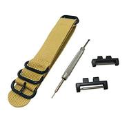 Richie strap ] Bracelet de montre en nylon GMWB5000 à 5 anneaux de 20 mm, kit d'adaptateurs métalliques pour Casio GShock G-Shock GMW-B5000, kaki, Sangle