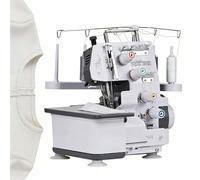 richigblosmum Surjeteuse Domestique avec 12 Types D'overlock, Conversion 3/4 Fils, Longueur De Point & Tension du Pied Réglables, Kit Complet pour Tissus Extensibles, Tailoring, DIY