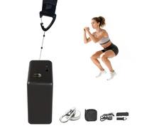 richigblosmum VBT Tracker sans Fil 50H avec Appli et Retour Vocal, Encodeur Linéaire de Gym pour la Vitesse et la Puissance en Temps Réel, Kit Complet pour Squats, Soulevés et Tractions de Traîneau