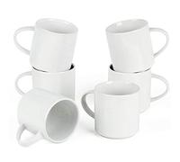 Richimount Kaffeetassen, 6er Set Nebula-Serie, 355ml (12oz) mit Henkel - Für Kaffee, Tee & Heisse Getränke, Ideal für Küche, Esszimmer & Frühstück, Weiß