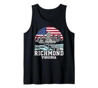 Richmond City Virginia Drapeau américain Débardeur