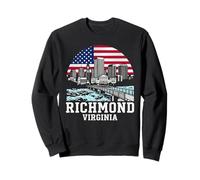 Richmond City Virginia Drapeau américain Sweatshirt