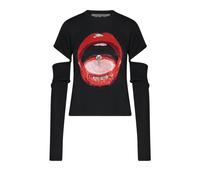 Richmond, Femme, Tops, Noir, Taille: 40 FR Iconic Print Layered Top