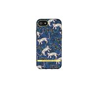 Richmond & Finch Coque de Téléphone pour iPhone 6, 6s, 7, 8, SE Coque, Bords Surélevés Antichoc, Léopard Bleu Coque