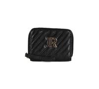 Richmond Porte-monnaie RWA24056PF Porte-monnaie en cuir avec plaque logo couleur noir/or, Noir , T. U., Classique