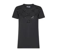 Richmond - T-shirt avec application décorative - Femme - Tops - Noir - Taille: 36 FR
