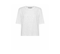 Richmond - T-shirt avec micro-ornements lumineux - Femme - Tops - Blanc - Taille: 42 FR