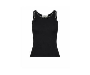 Richmond - Top sans Manches avec Encolure Décorative - Femme - Tops - Noir - Taille: 44 FR