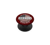 Richmond Virginia Drapeau américain Vintage PopSockets PopGrip Adhésif