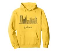 Richmond Virginia Skyline US Voyage Souvenirs Paysage urbain Sweat à Capuche
