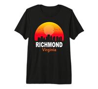 Richmond Virginia Vintage Sunset Retro City State USA T-Shirt Haut de Gamme