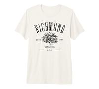 Richmond Virginie Vintage Style Vieilli Souvenir T-Shirt Haut de Gamme