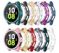 RICHONE Lot de 12 Coques de Protection d'écran de 44 mm compatibles avec Samsung Galaxy Watch 4/5 de 44 mm, Accessoires de Protection Tout Autour (Multicolore, 44 mm)