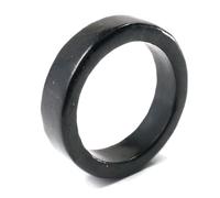 RICHRAIN Bague Shungite en pierre de shungite pour homme et femme Protection cristal, Pierre précieuse, shungite