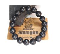 RICHRAIN Bracelet protecteur en shungite pour hommes et femmes avec cristal naturel, 6.2-7 inches, Pierre
