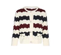 Rich & Royal Cardigan beige / bordeaux / noir, Taille XL