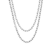 Richsteel Chaine Homme Acier Inoxydable 71 cm Collier Chaine Grande Maille Rolo 9 mm Maillons Forçat Bijoux Cadeau Anniversaire pour Femme Garçon Unisex