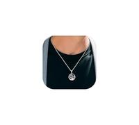 Richsteel Collier Arbre de Vie Urne Pendentif pour Cendres Ashes Memorial Crémation Urne-Collier de Frêne-Memorial Ash Souvenir Bijoux en Acier INOX Argenté Chaîne20+2" +Kit de Remplissage