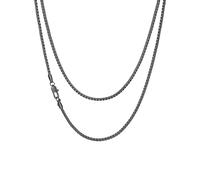 Richsteel Collier Ras du Cou Boîte Chaine Homme Acier Inoxydable Bijoux de Mode Anniversaire Cadeaux pour Fils 56 cm de Longueur, ChaÎne Hip Hop Rockeur