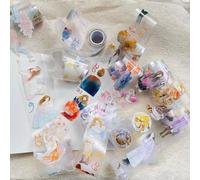 RICHTAPES DingDing Édition spéciale annuelle 2026, autocollants transparents prédécoupés pour animaux domestiques, 365 jours sans boucle, lot de 8 rouleaux au total pour toute année