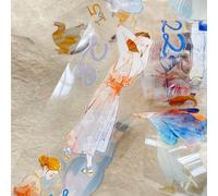 RICHTAPES DingDing Édition spéciale annuelle 2026, autocollants transparents prédécoupés pour animaux domestiques, 365 jours - T6 sans boucle - Calendrier non daté - Design vintage original pour