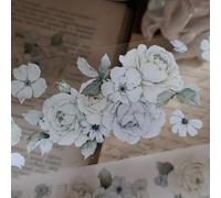 RICHTAPES YiEr Vol13 Yu Yao Ruban adhésif floral transparent en PET, design original, pour fournitures de scrapbooking, scrapbooking, fournitures de journal indésirable