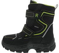 Richter Kinderschuhe Davos Botte de Neige, Noir/Citron Vert, 37 EU