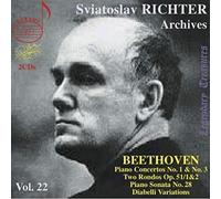 BEETHOVEN/RICHTER - Sviatoslav Richter Archives, Volume 22 - Beethoven : Piano concertos No. 1 et No. 3 / Two Rondos Op. 51/1 & 2 / Piano sonata No. 28 / Diabelli variations