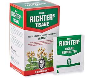 RICHTER Tisane 100% à base de plantes naturelles Transit, 20 sachets 40 g, lot de 10