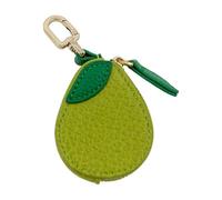 RICHTRUE Joli porte-clés Y2k en cuir fraise avec fermeture éclair pour sac à main - Accessoires esthétiques, Avocat vert., Small