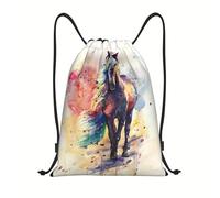 Richugui Sac à dos avec cordon de serrage - Imperméable et léger - Motif dinosaure - Pour l'extérieur, le voyage, le yoga, la gym, la natation, Couleur 4, taille unique