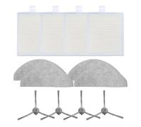 RichVibe Accessoires pour aspirateur robot Vyzzle D10 en kit de nettoyage avec filtres, serpillères et brosses latérales, pour ILIFE V20, Laresar L10, Roidmi Eve et pour ROOK S