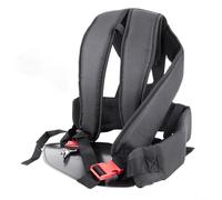 RichVibe Accessoires pour débroussailleuse double harnais d'épaule avec panneau de protection des jambes, sangles réglables pour débroussailleuse support de débroussailleuse