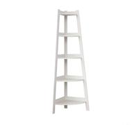 RichVibe Bibliothèque d'angle industrielle à 5 niveaux pour salon, chambre à coucher, économie d'espace, étagère de rangement pour plantes, articles de toilette