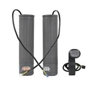 RichVibe Clignotants Hlebar en plastique gris pour trottinette électrique Xiaomi 4 Pro Plus Max Compact 310 g Indicateurs de sécurité avec contrôleur 22 mm pour trajets en plein air