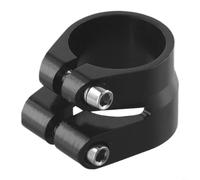 RichVibe Collier de serrage à double boulon pour tige de selle de vélo 31,6 mm 34,9 mm en alliage d'aluminium pour cadre et tige de selle en fibre de carbone Noir (1 pièce)