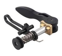 RichVibe Collier de serrage pour tige de selle de vélo à dégagement rapide avec crochet pliable en alliage d'aluminium pour vélo pliable Brompton et 3sixty, facile à installer, design léger en noir