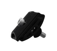 RichVibe Collier de serrage pour tige de selle de vélo en acier inoxydable et plastique avec rainure antidérapante pour la plupart des tiges de selle de vélo de montagne et de route Noir