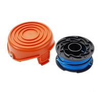 RichVibe Couvercle de bobine de rechange et kit de ligne compatible avec Black & Decker GL315 GL350 GL650 Series Système d'alimentation automatique 1,65 mm de diamètre (1 capuchon + 1 bobine)