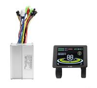 RichVibe E-for Kit de contrôleur de vélo avec écran couleur H-100, onde sinusoïdale 24 V/36 V/48 V, moteur 17 A-40 A 250 W-2000 W, dissipateur thermique en alliage d'aluminium, pour capteur Hall (20 A