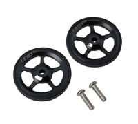 RichVibe Easy Wheels for Brompton Folding for Bike - Support arrière en alliage d'aluminium avec boulon M6, pour CNC AL7075 design creux, diamètre de roue de 60 mm, 1 paire