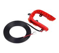 RichVibe Garde-boue arrière pour scooter électrique Kukirin A1 avec kit de feu arrière LED, assemblage ABS étanche, noir (B)