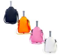 RichVibe Housse de pagaie de pickleball de 24,9 x 30,5 cm, sac de rangement en néoprène avec sangle, pagaies Franklin Selkirk, étui de protection imperméable, pagaies de taille standard